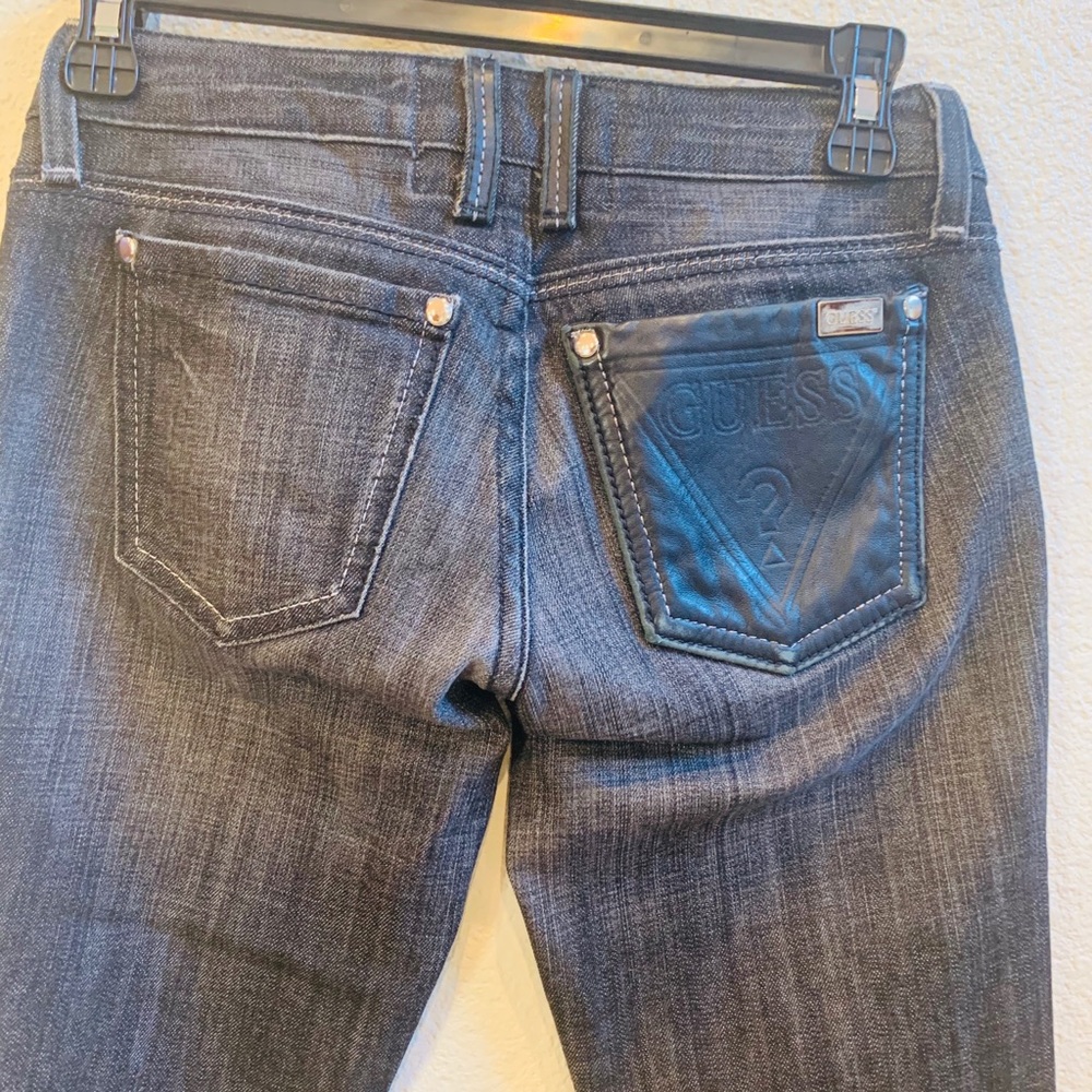 Guess Premium acid wash skinny jeans black